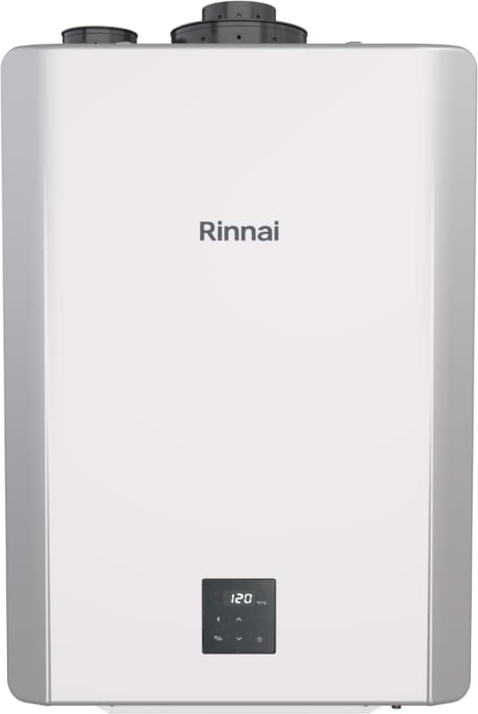 NEW Rinnai RX199iN Condensing Smart Sense Natural Gas or Propane Tankless Water Heater, Indoor or Outdoor Water Heater, Up to 11.1 GPM, 199,000 BTU