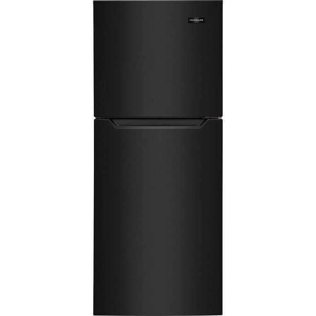 Frigidaire 10.1 Cu. Ft. Compact ADA Top Freezer Refrigerator in Black with Electronic Control Panel, Reversible Door Swing, ENERGY STAR
