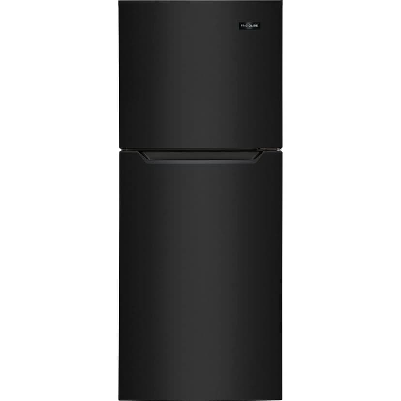 Frigidaire 10.1 Cu. Ft. Compact ADA Top Freezer Refrigerator in Black with Electronic Control Panel, Reversible Door Swing, ENERGY STAR