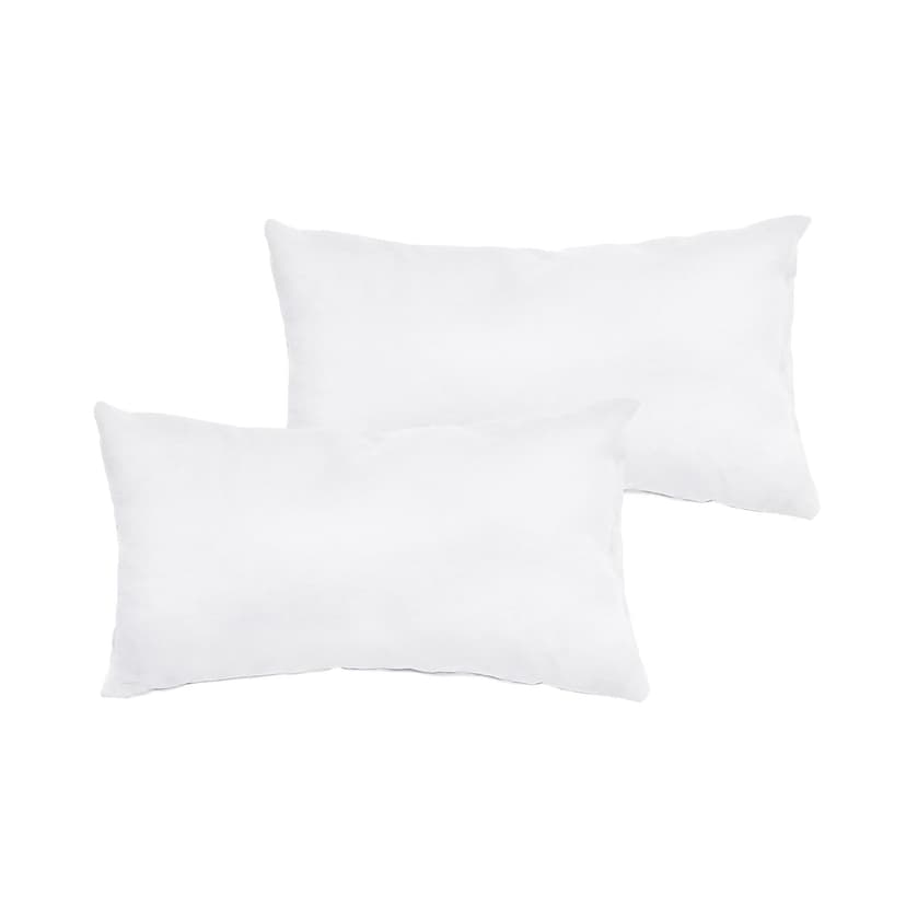 Marrywindix Tiny Pillow 2 Pack Small Decorative Pillow 9.5 x 5.5 in Travel Pillows Soft Pet Pillow for Camping Travel Sleeping Bed Sofa Neck Knee Wrist Support (White)