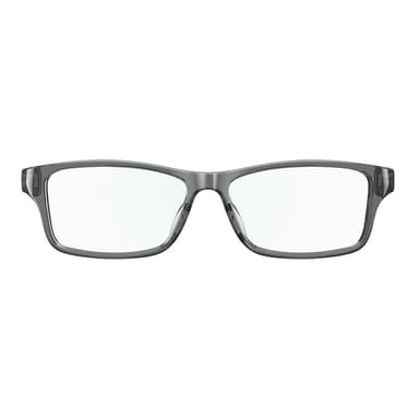 Amazon Echo Frames (newest model), Smart glasses, Designed for Alexa+, Modern Rectangle frames in Charcoal Gray with blue light filtering lenses