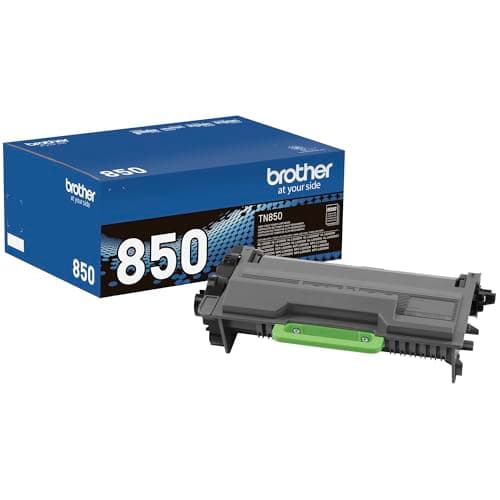Brother Genuine High Yield Toner Cartridge, TN850, Replacement Black Toner, Page Yield Up To 8, 000 Pages, Amazon Dash Replenishment Cartridge