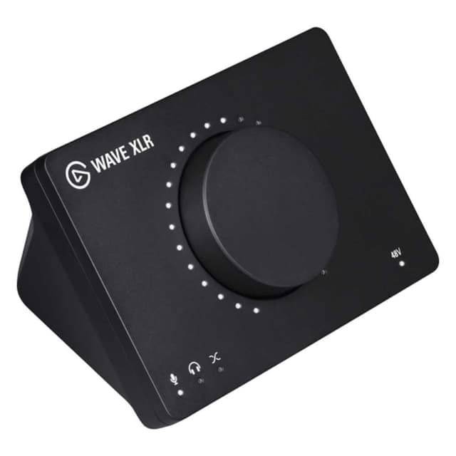 Elgato Wave XLR - Audio Mixer and 75 db Preamp for XLR Mic to USB-C, Control Interface with 48V Phantom Power, Tap-to-Mute, Digital Mixing Software for Streaming, Recording, Podcasting on Mac and PC