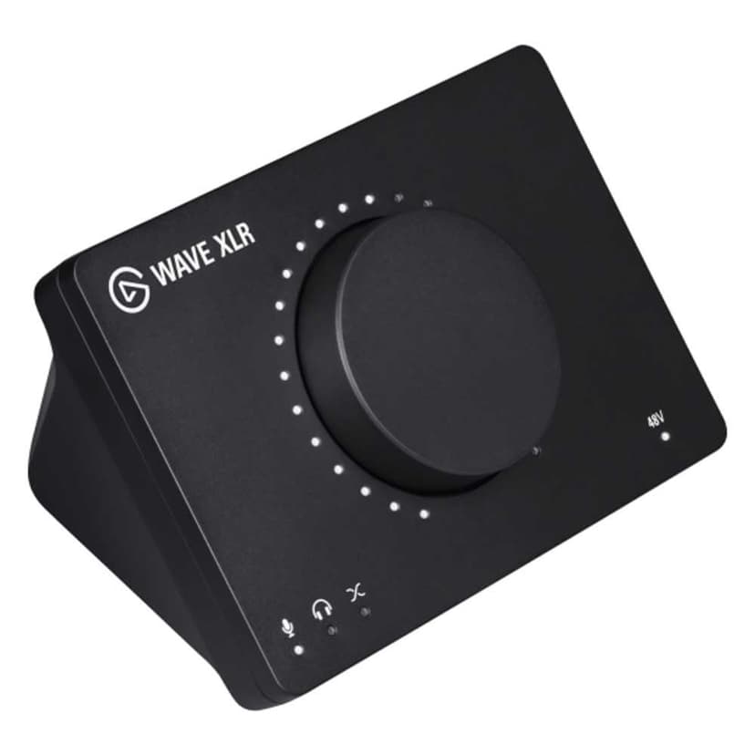 Elgato Wave XLR - Audio Mixer and 75 db Preamp for XLR Mic to USB-C, Control Interface with 48V Phantom Power, Tap-to-Mute, Digital Mixing Software for Streaming, Recording, Podcasting on Mac and PC