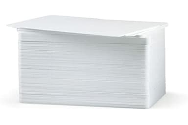 Zebra Premier PVC Blank White Card 30mm (Pack of 500)