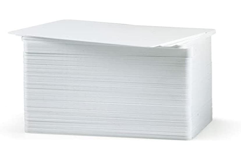 Zebra Premier PVC Blank White Card 30mm (Pack of 500)