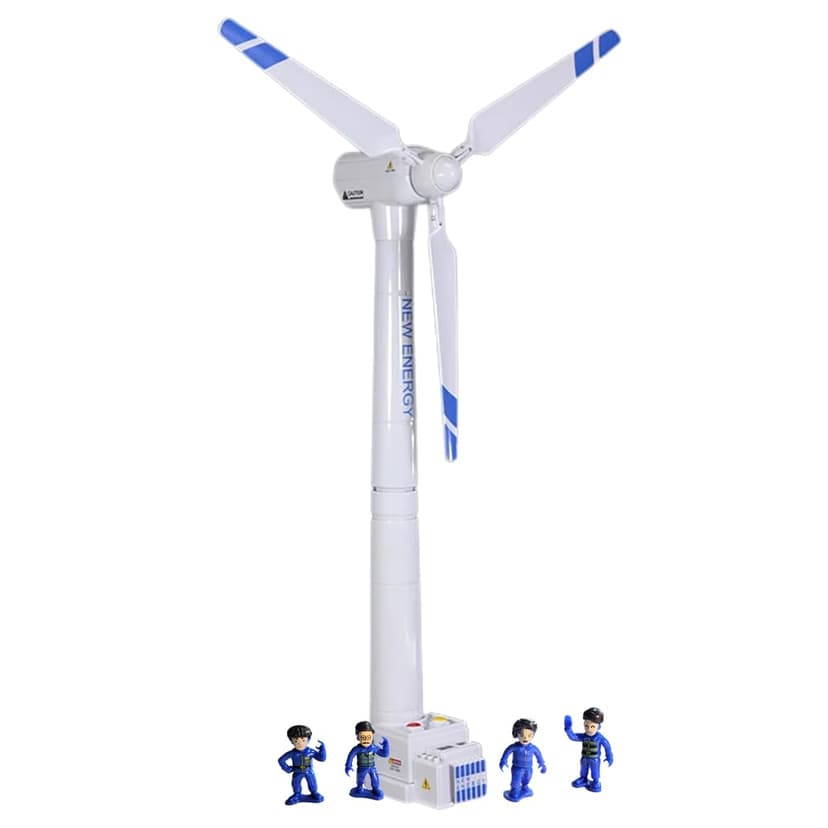 NEXTAKE Wind Turbine Model, 21.65 Inch Large Size Generator Windmill Toy Science Kit STEM Experiment With Wind-up Rotatable Blades