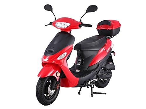 TAO 49cc / 50cc street legal fully automatic scooter moped with a Matching trunk - Choose your color
