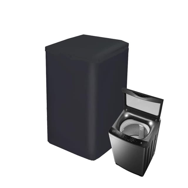 SUNSURE Top Load Washing Machine Protection Cover - Dustproof, Waterproof, Black (XL-22.5x24.5x37.5inch)