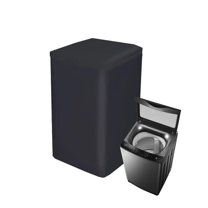 SUNSURE Top Load Washing Machine Protection Cover - Dustproof, Waterproof, Black (XL-22.5x24.5x37.5inch)