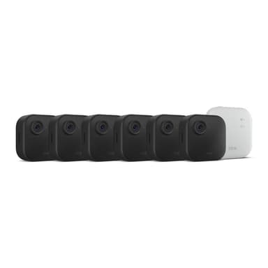 Blink Outdoor 4 XR – two-year battery wireless camera with 4x security coverage, 1000 ft open-air range or 400 ft with typical use — 6 camera system