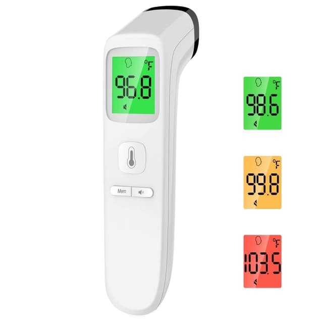 ANMEATE Forehead Thermometer for Adults (White)