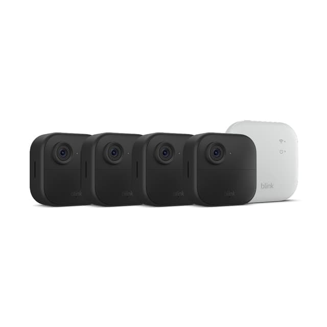 Blink Outdoor 4 XR – two-year battery wireless camera with 4x security coverage, 1000 ft open-air range or 400 ft with typical use — 4 camera system.
