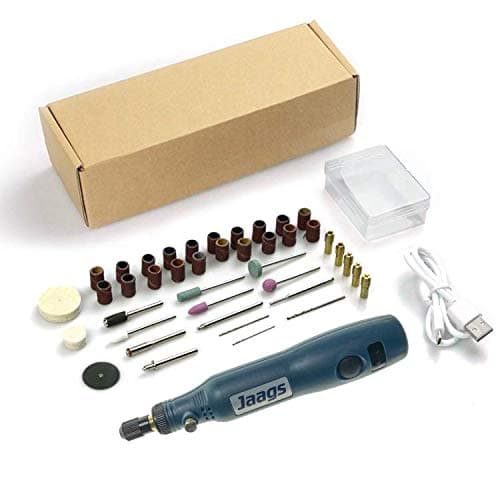 Cordless Rotary Tool Kit 3.7V, USB Charging Cable and 5-Speed Mini Rotary Tool with 55 Accessories for Nail Trimming, Cutting, Drilling, Etching, Sanding, Engraving, Polishing, DIY Crafts