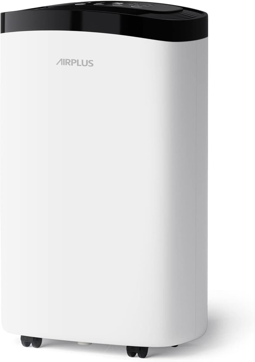 AIRPLUS 1,500 Sq. Ft Dehumidifier for Basement, 30 Pints Powerful Dehumidifier for Home, Large Rooms, Bedrooms, Sufficient Capacity Water Tank with Drain Hose (AP1907)