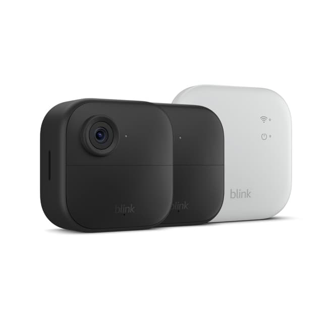 Blink Outdoor 4 XR + 1-Year Subscription — Wireless smart security camera, two-year battery life, extended range. Sync Module XR included — 2 camera system