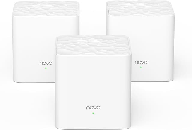 Tenda Nova Mesh WiFi System - Covers 3000 sq.ft - AC1200 Dual-Band Mesh Network for Home Internet - Parental Control - 3-Pack