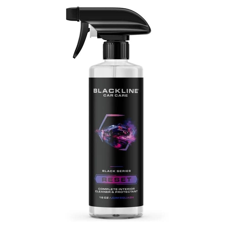 Blackline Luxury Scented Interior Cleaner Reset Deep Cleans & Deodorizes All Surfaces, pH-Neutral High-Foam Formula, Long-Lasting Premium Fragrance for Car - JDM Squash