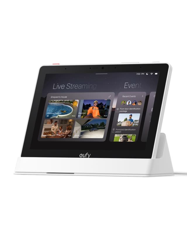 eufy Security eufy Smart Display E10, Smart Home Hub, 8" Control Panel, Compatible Devices, Four Views on One Screen, Instant Door Alerts, Daily Event Reports, One Tap Control