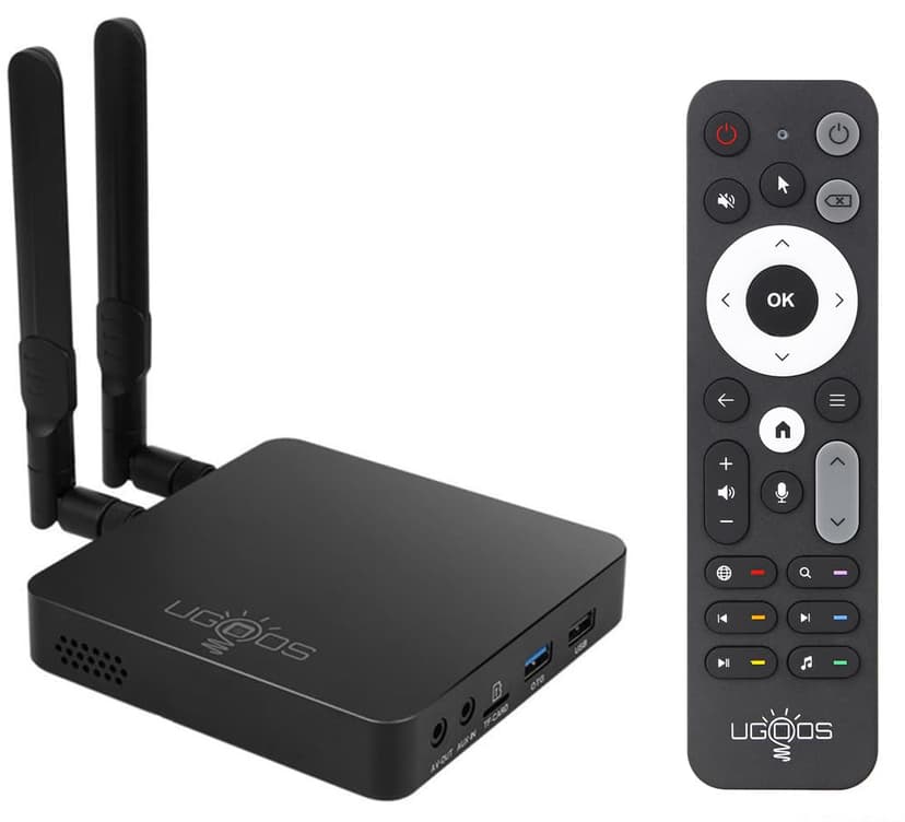 Ugoos AM6B Plus TV Box Amlogic S922X-J Android 9.0 DDR4 4GB RAM 32GB ROM WiFi6 1000M Ethernet USB 3.0 BT5.0 4K H.265 HDR TV Box