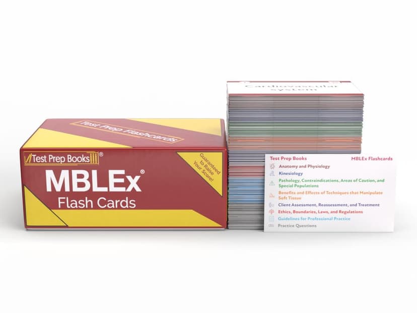 MBLEx Study Cards: MBLEx Test Prep 2026-2027 with Practice Exam Questions for the Massage and Bodywork Licensing Examination [3rd Edition]
