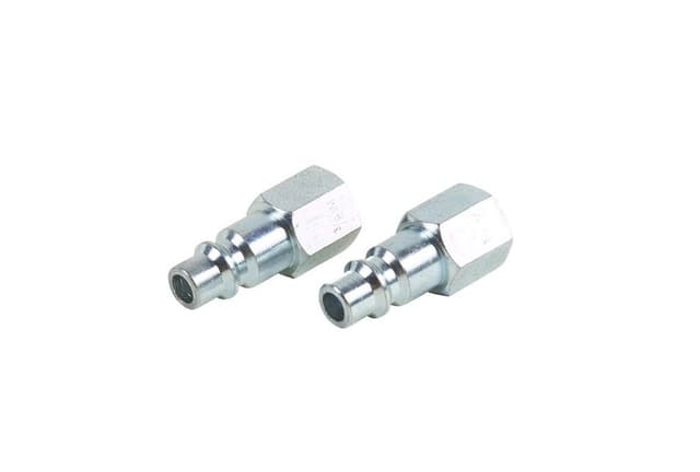 Metabo HPT Industrial Air Plug Set, 3/8 Inch Body Size, 3/8 Inch NPT Female Threads Size, Zinc Plated Steel, 2-Pack (115323M)