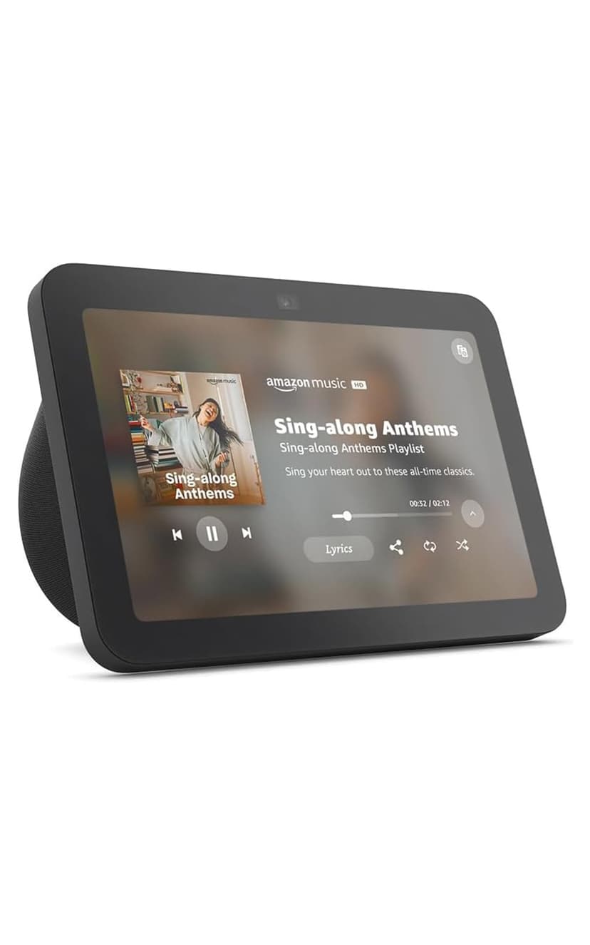 Like-New Amazon Echo Show 8, With Spatial Audio, Smart Home Hub, ideal for open living spaces, includes Alexa, Charcoal