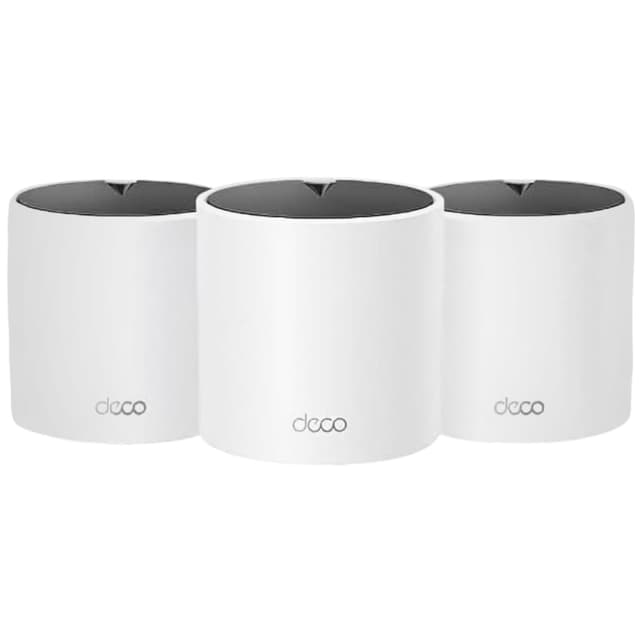 TP-Link Deco X15 Dual-Band AX1500 WiFi 6 Mesh Wi-Fi System | Replaces Routers and Extenders | Covers up to 5,600 sq.ft. | 2 Gigabit Ports per Unit, Supports Ethernet Backhaul, 3-Pack