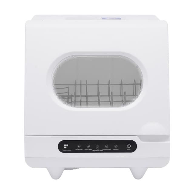 1200W Countertop Dishwasher with 5L Built-In Water Tank Mini Dish Washer with 5 Washing Programs and 360° Dual Spray,Tank Leak Proof Drying,Compact & Convenient Mini Dishwasher for Kitchen,Office,RV