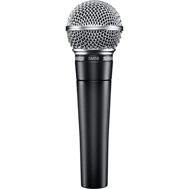 Shure SM58 Professional XLR Dynamic Vocal Microphone – Cardioid Mic for Live Performance, Studio Recording, Podcasting & Broadcasting (SM58-LC)
