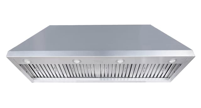 54-inch Range Hood Insert, CT Copper Tailor Built-In Vent Hood Ducted with 4-Speed Fan, 1260 CFM, LED Light, Dishwasher-safe Baffle Filter, in Stainless Steel