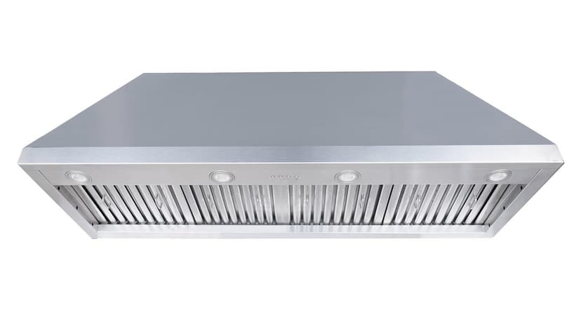 54-inch Range Hood Insert, CT Copper Tailor Built-In Vent Hood Ducted with 4-Speed Fan, 1260 CFM, LED Light, Dishwasher-safe Baffle Filter, in Stainless Steel