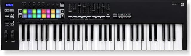 Novation Launchkey 61 [MK3] MIDI Keyboard Controller — Seamless Ableton Live Integration. Chord Mode, Scale Mode, and Arpeggiator. All the software you need for Music Production