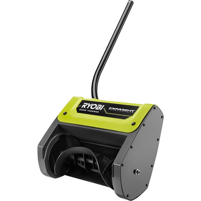 RYOBI Tools Expand-It Snow Thrower Attachment, Fits Most String Trimmers, Clears Up to 6 In. Snow, Green, 18V, RYSNW00