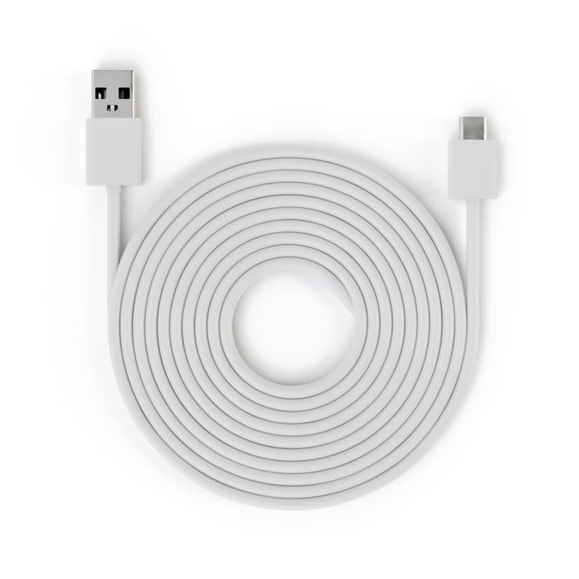 Blink Three-Meter Indoor Power Cable for Mini 2, Mini 2K+, Blink Arc and Blink Arc 2K+ (White)