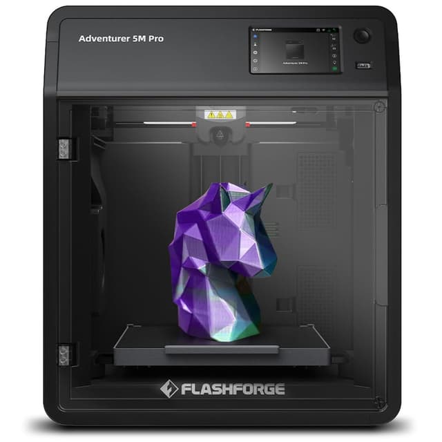 FLASHFORGE AD5M Pro 3D Printer 600mm/s High Speed & Precision, Full-Auto Calibration with 0.4&0.6mm Nozzle Bundle, CoreXY Structure & Auxiliary Chamber Cooling, ≤50 dB Quite Printing Camera Printers