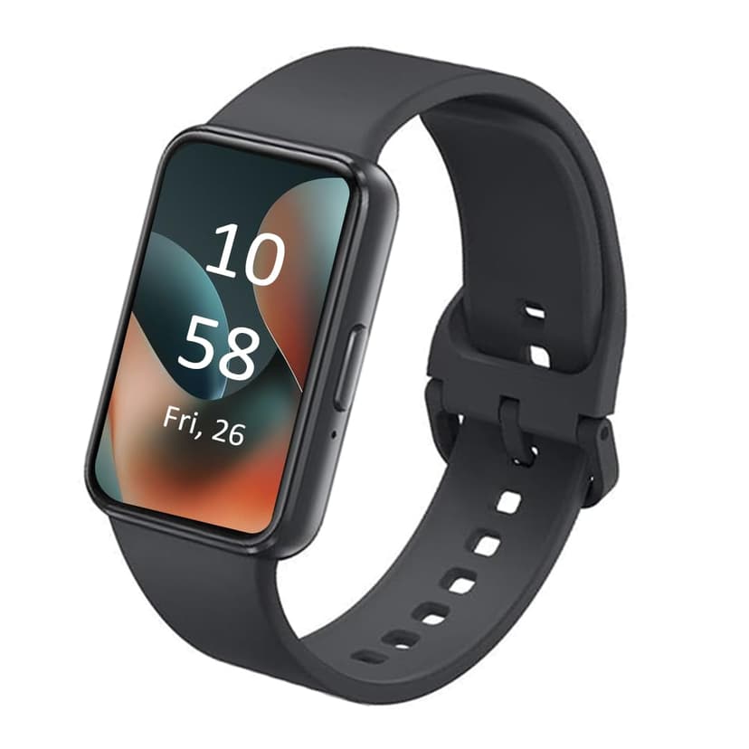 SAMSUNG Galaxy FIT 3 [2024] 1.6" AMOLED Display | 14 Days Battery Life | 100+ Watchfaces | 100+ Exercise Modes | International Model - (Black)