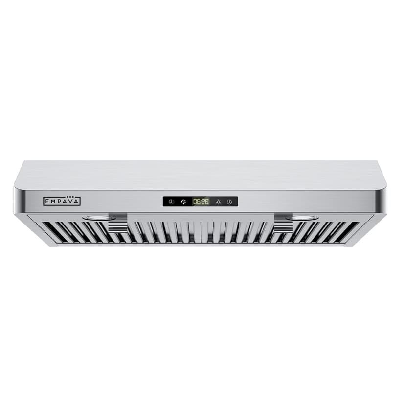 Empava Ductless/Ducted Range Hood Under Cabinet 30 Inch, Touch Control, 300 CFM Plug in, Stainless Steel