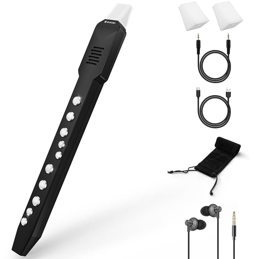 Vangoa EWI-100 Portable Mini Digital Electronic Wind Instrument Synthesizer Rechargeable with Removable Mouthpiece for Kids Adults Beginners