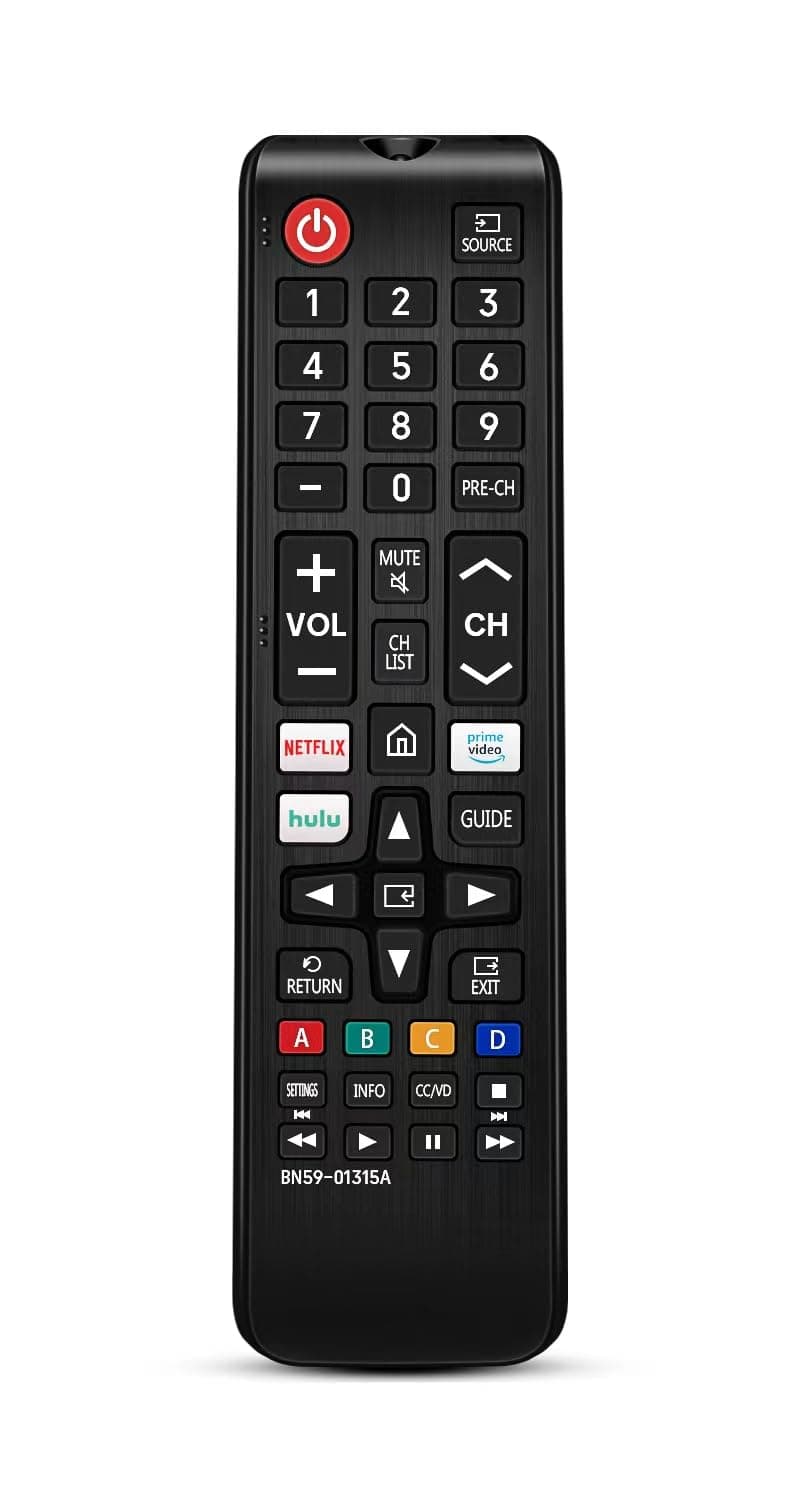 Universal Remote Control for Samsung Smart TV, Control Replacement fit for 4K UHD QLED HDTV LED TVs, with Hulu Netflix PrimeVideo Buttons