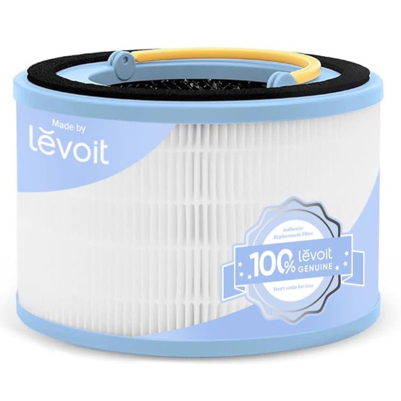 LEVOIT Sprout Air Purifier Genuine Replacement Filter, 3 layer HEPA Filter, High-Efficiency Activated Carbon, 1 Pack, White