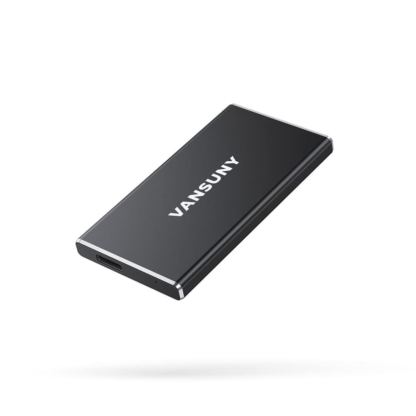 Vansuny 500GB Portable External SSD, USB 3.1 Gen2 450MB/s High-Speed Data Transfer, Metal USB C Mini Portable External Solid State Drive for PC, Laptop, Phones and More