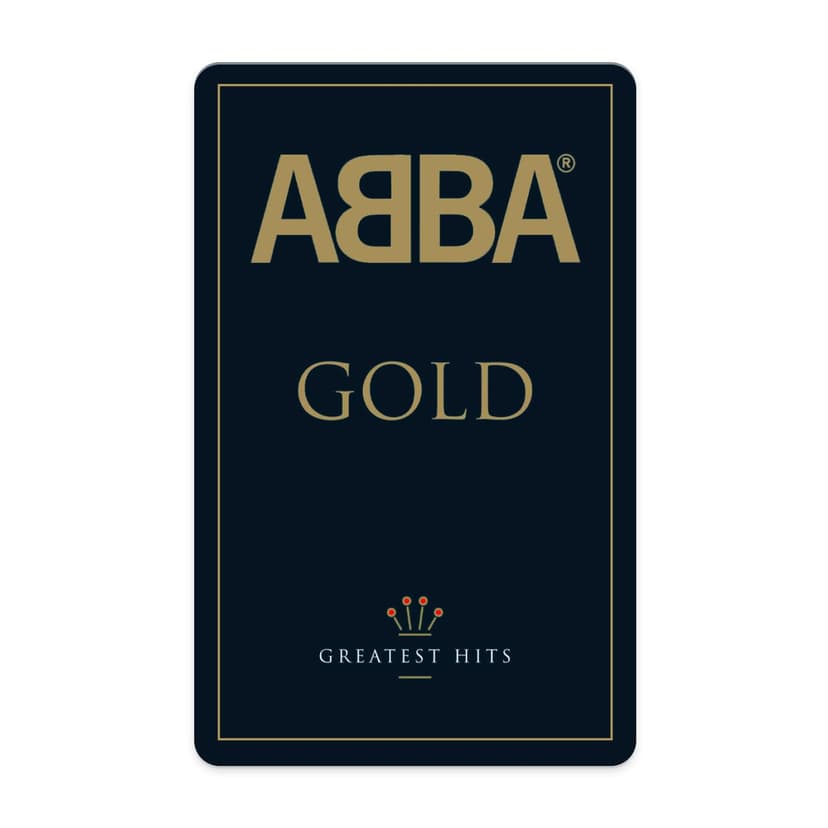 Yoto ABBA Gold - Kids Audio Card for Use with Player & Mini All–in–1 Audio Player, Screen–Free Listening with Fun Festive Music for Playtime Travel & Holiday Parties, All Ages