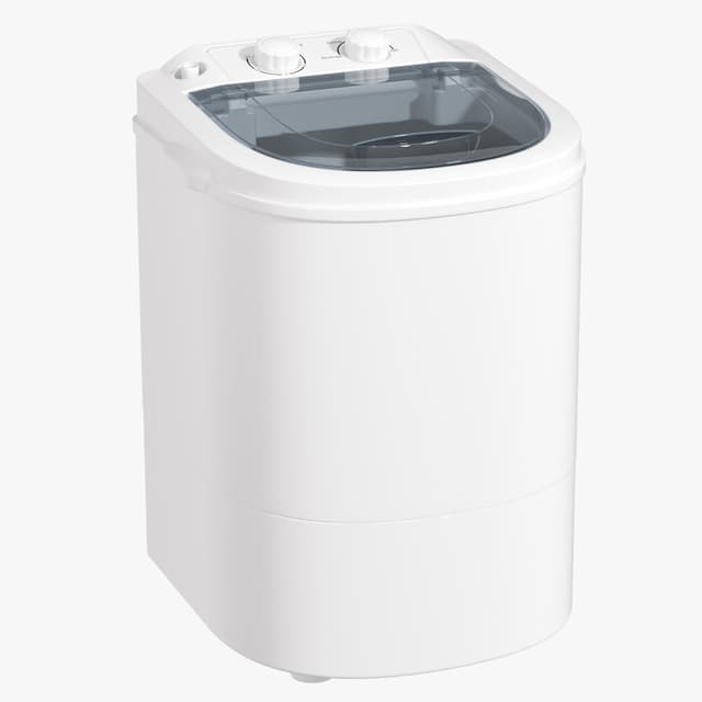 INTERGREAT Portable Washing Machine, 5.5 Lbs Compact Mini Portable Washer, 110V Single Tub Laundry Washer Machine for Apartments, Dorms, Traveling, RV, Grey
