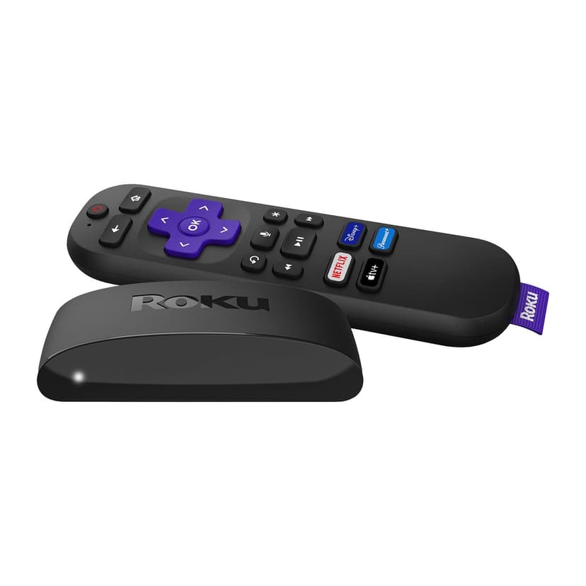 Roku Express 4K+ | HD/4K/HDR Streaming Device with Voice Remote, TV Controls, Fast Wi-Fi, Premium HDMI Cable, and Easy Setup
