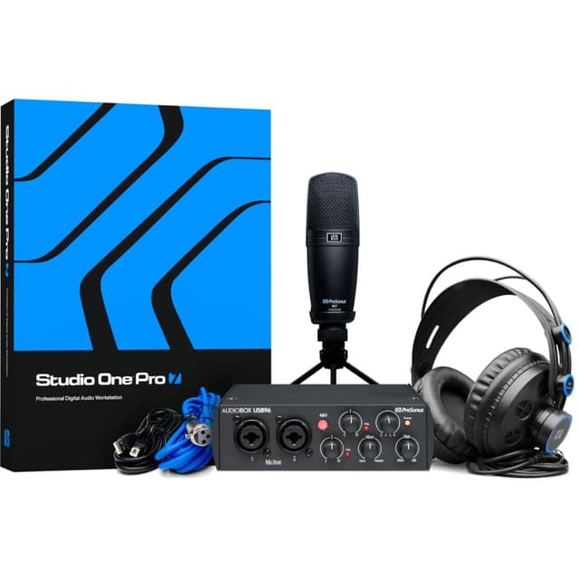 PreSonus AudioBox USB 96 Studio Recording Package with Studio One Pro Software