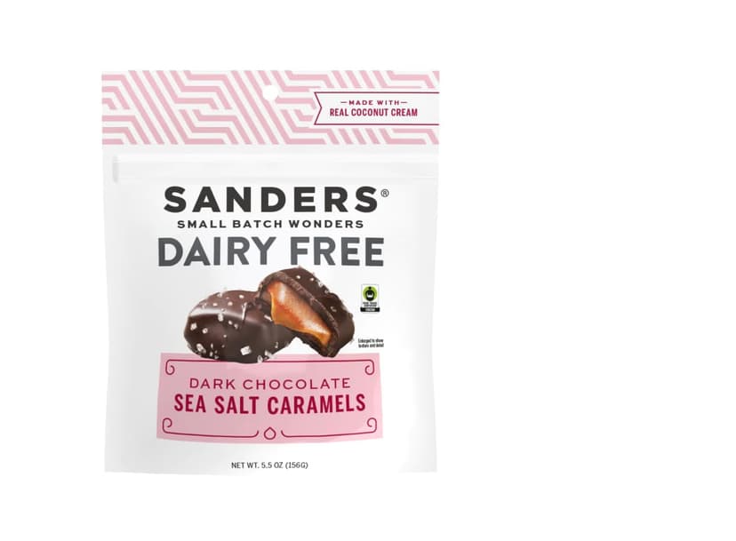 Sanders, Caramels Dark Chocolate Sea Salt, 5.5 Ounce