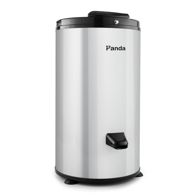 Panda 3200 RPM Portable Spin Dryer – 22lbs Capacity, Stainless Steel Drum & Outer Case, 110V – Stylish Silver Finish
