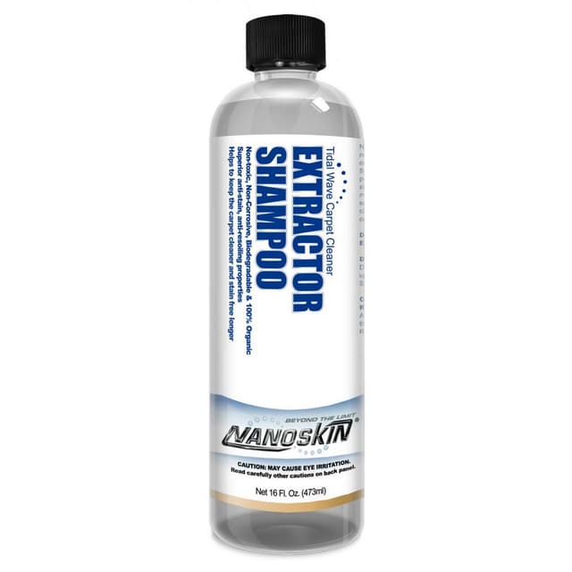 Nanoskin EXTRACTOR SHAMPOO Low Foaming Carpet Cleaner 16 Oz. - Machine Use Upholstery Cleaner, Stain Remover & Odor Eliminator on Rug Car Upholstery Carpets | For Automotive, Home, Office & More