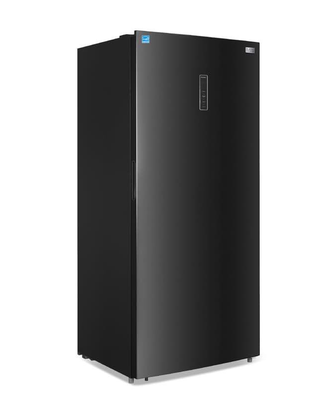 BLACK+DECKER 21.2 Cu. Ft. Convertible Freezer Refrigerator, Upright Freezer with Glass Shelves, Reversible Door, ENERGY STAR rated, Frost Free, BUC2120MB, Black